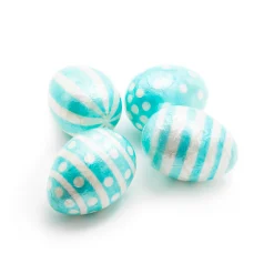 MacKenzie-Childs Sweet Shop Aqua Eggs - Set Of 4* Room Accents