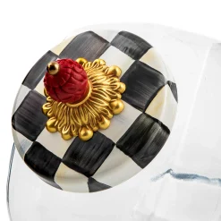 MacKenzie-Childs Sweets Jar With Courtly Check Enamel Lid* Kitchen Storage & Organization
