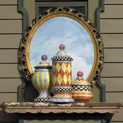 MacKenzie-Childs Taylor Column Canister - Odd Fellows* Kitchen Storage & Organization