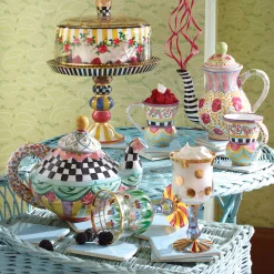 MacKenzie-Childs Taylor Teapot - Odd Fellows* Outdoor Entertaining