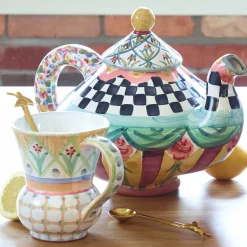 MacKenzie-Childs Taylor Teapot - Odd Fellows* Outdoor Entertaining