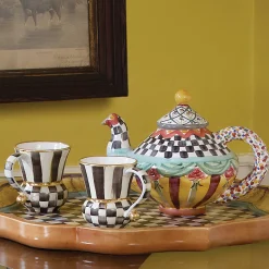 MacKenzie-Childs Taylor Teapot - Odd Fellows* Outdoor Entertaining