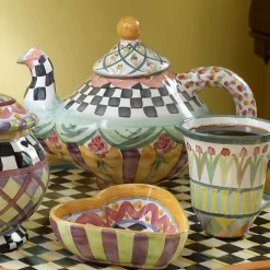 MacKenzie-Childs Taylor Teapot - Odd Fellows* Outdoor Entertaining