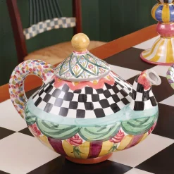 MacKenzie-Childs Taylor Teapot - Odd Fellows* Outdoor Entertaining