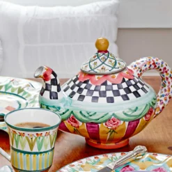 MacKenzie-Childs Taylor Teapot - Odd Fellows* Outdoor Entertaining
