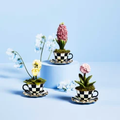 MacKenzie-Childs Teacup Hyacinth* Room Accents