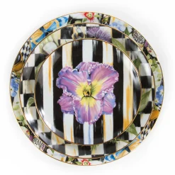 MacKenzie-Childs Thistle & Bee Salad Plate - Iris* Outdoor Entertaining