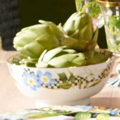 MacKenzie-Childs Thistle & Bee Serving Bowl* Outdoor Entertaining