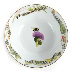 MacKenzie-Childs Thistle & Bee Serving Bowl* Outdoor Entertaining