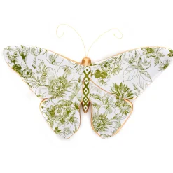 MacKenzie-Childs Toile Butterfly Wall Decor - Green* Room Accents