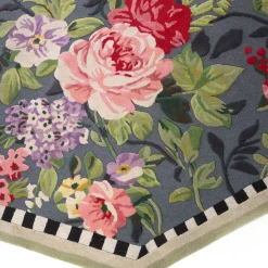 MacKenzie-Childs Tudor Rose Rug - 6' Octagon* Rugs
