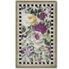 MacKenzie-Childs Tudor Rose Rug - 2'3" X 3'9" - Silver Fern* Rugs