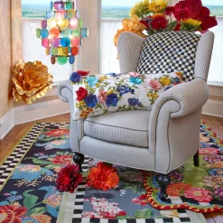 MacKenzie-Childs Tudor Rose Rug - 2'8" X 8' Runner* Rugs