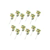 MacKenzie-Childs Wild Rose Spray Bouquet - Yellow - Set Of 12* Greenery & Florals