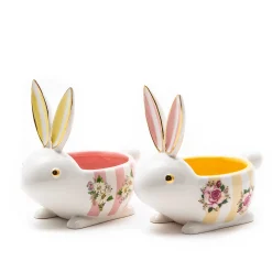 MacKenzie-Childs Wildflowers Bunny Dishes - Set Of 2* Outdoor Entertaining