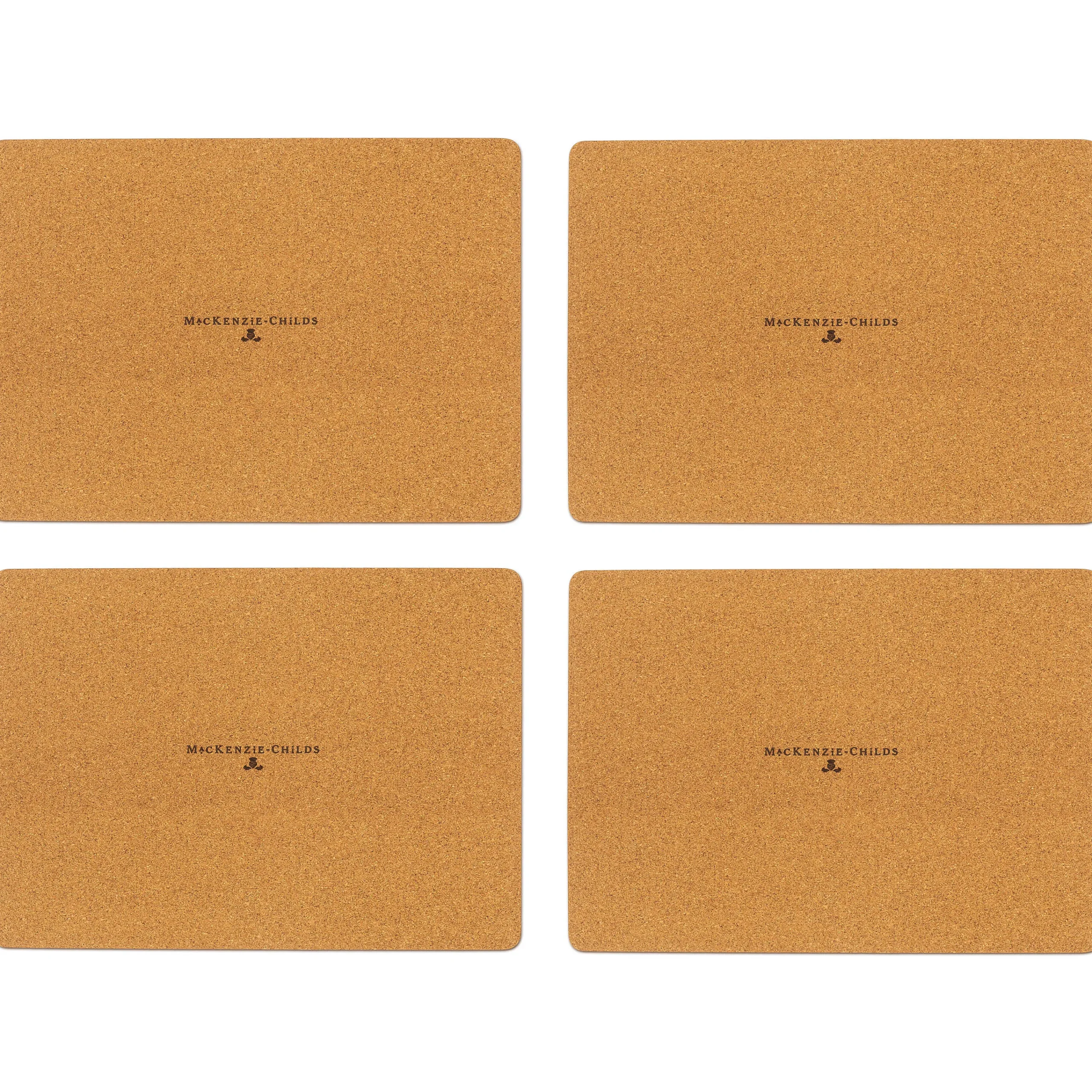MacKenzie-Childs Wildflowers Cork Back Placemats - Set Of 4* Table Accessories
