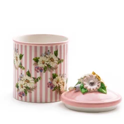 MacKenzie-Childs Wildflowers Small Canister - Pink* Kitchen Storage & Organization
