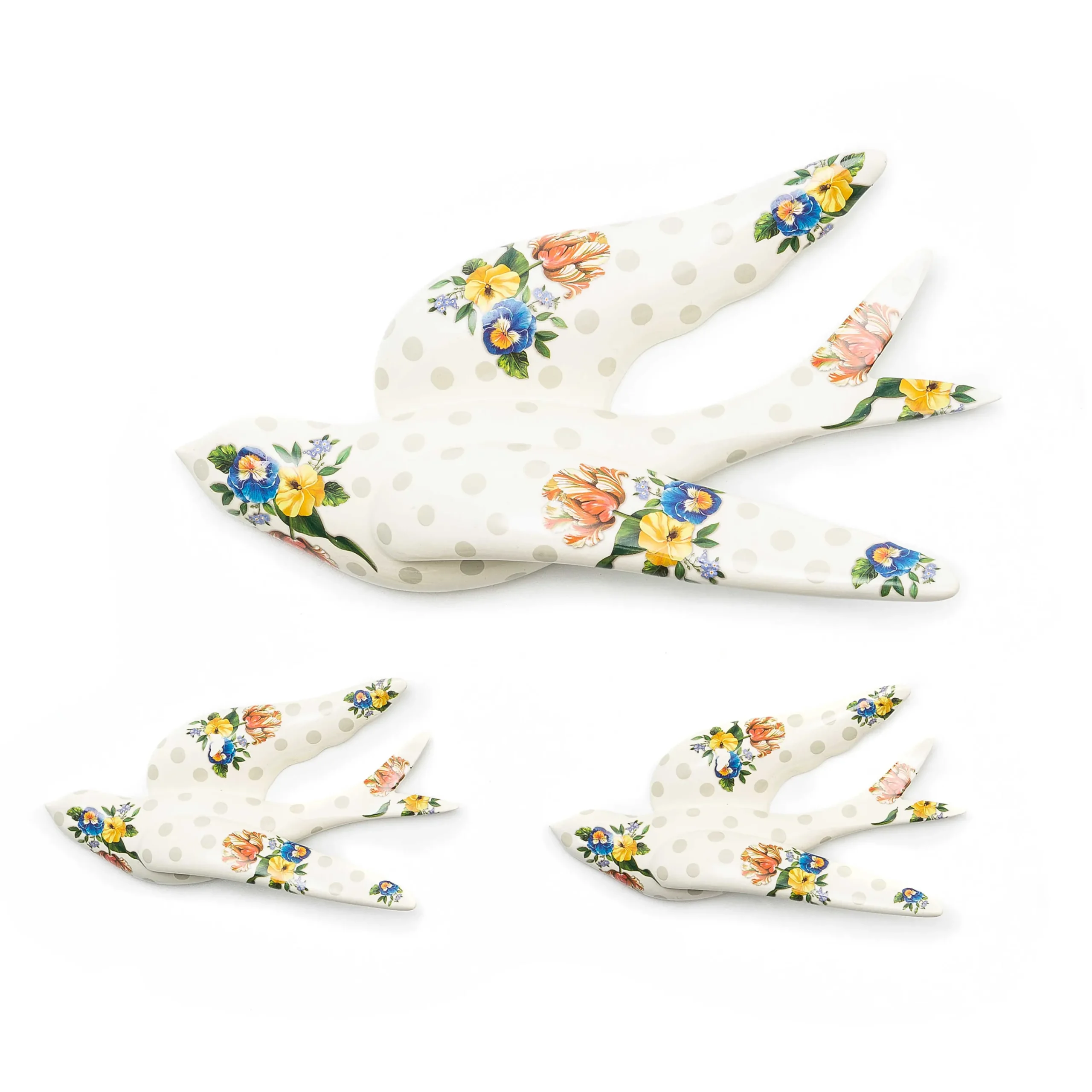 MacKenzie-Childs Wildflowers Swallowtail Wall Decor - Grey* Room Accents