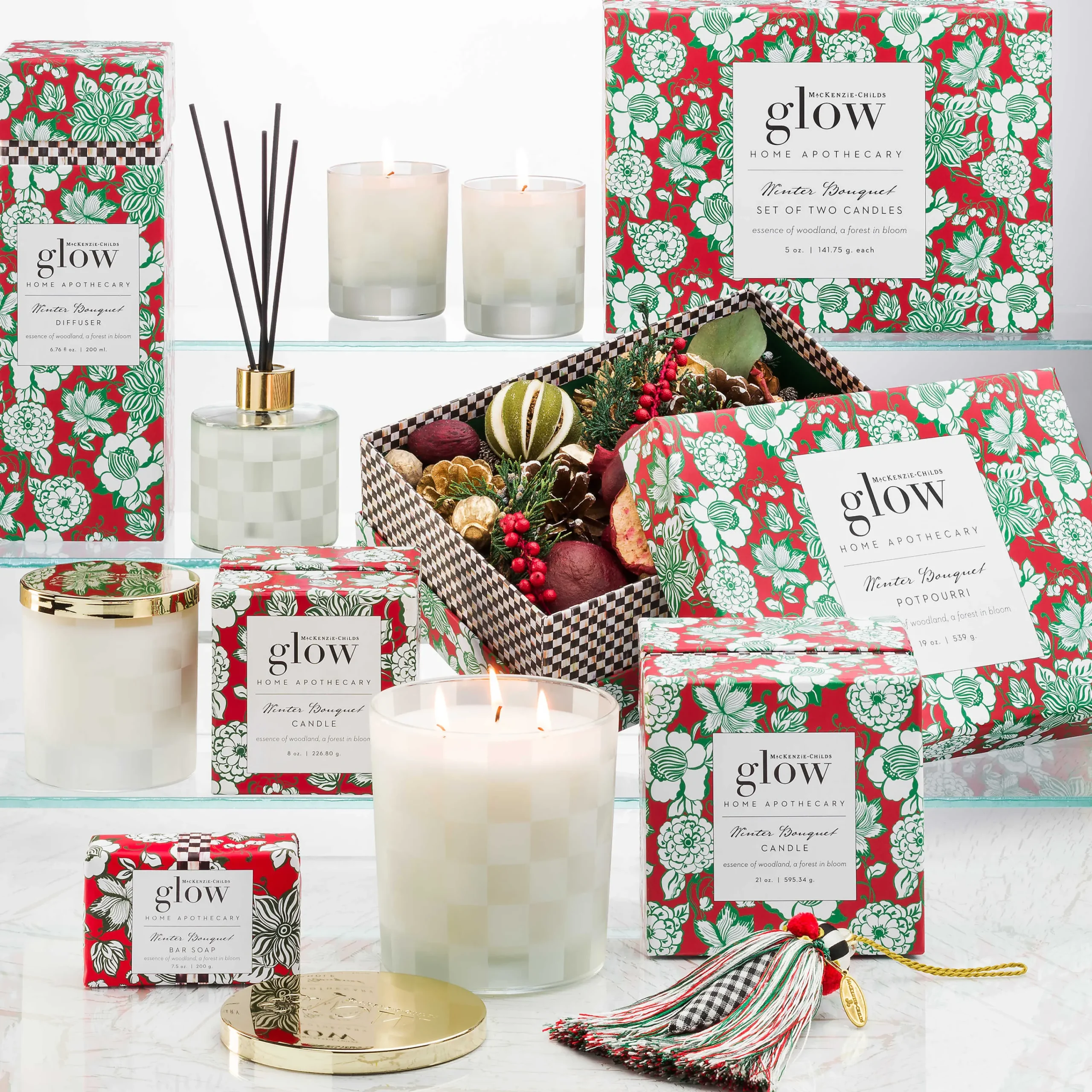 MacKenzie-Childs Winter Bouquet Room Diffuser* Candles & Fragrances