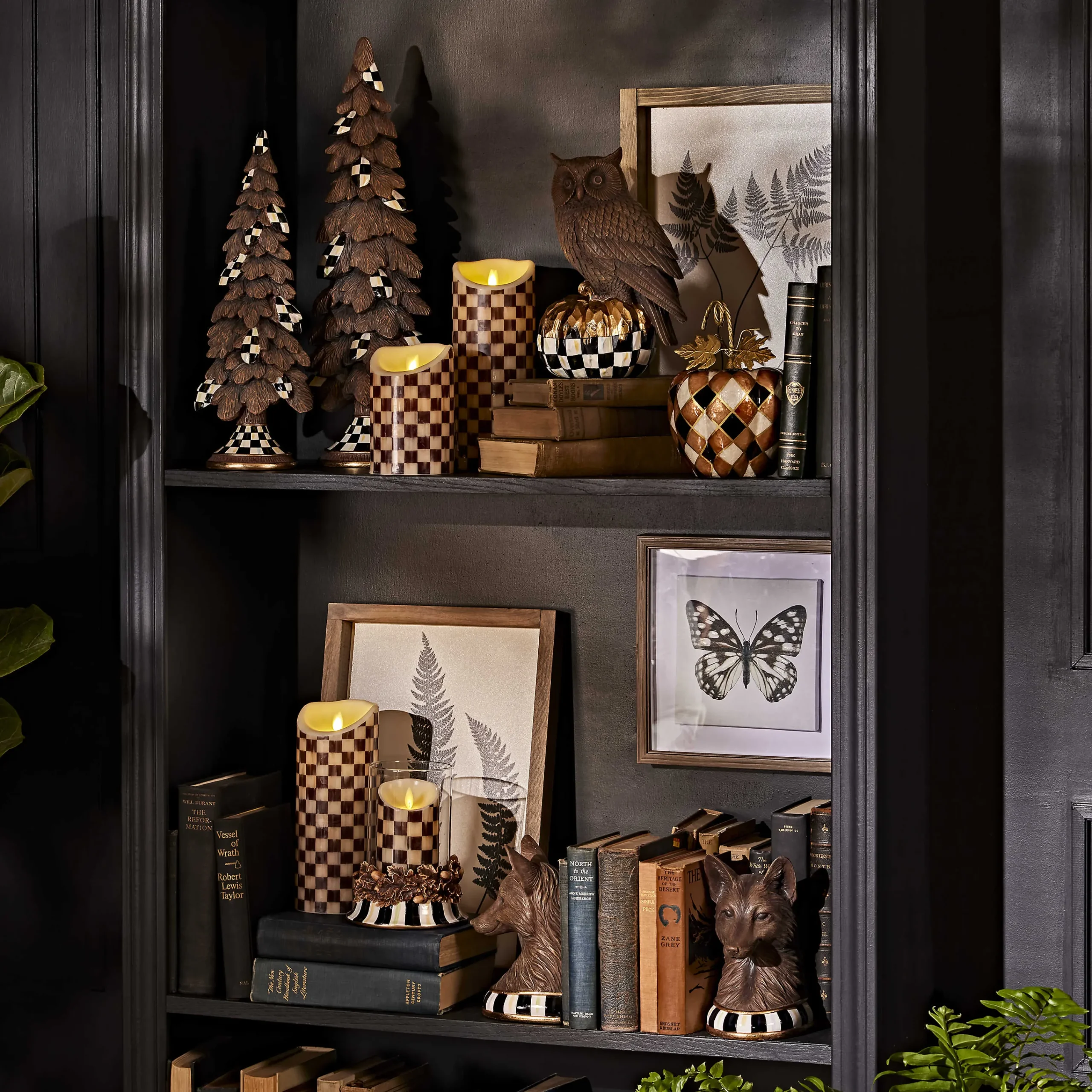 MacKenzie-Childs Woodland Fox Book Ends* Room Accents