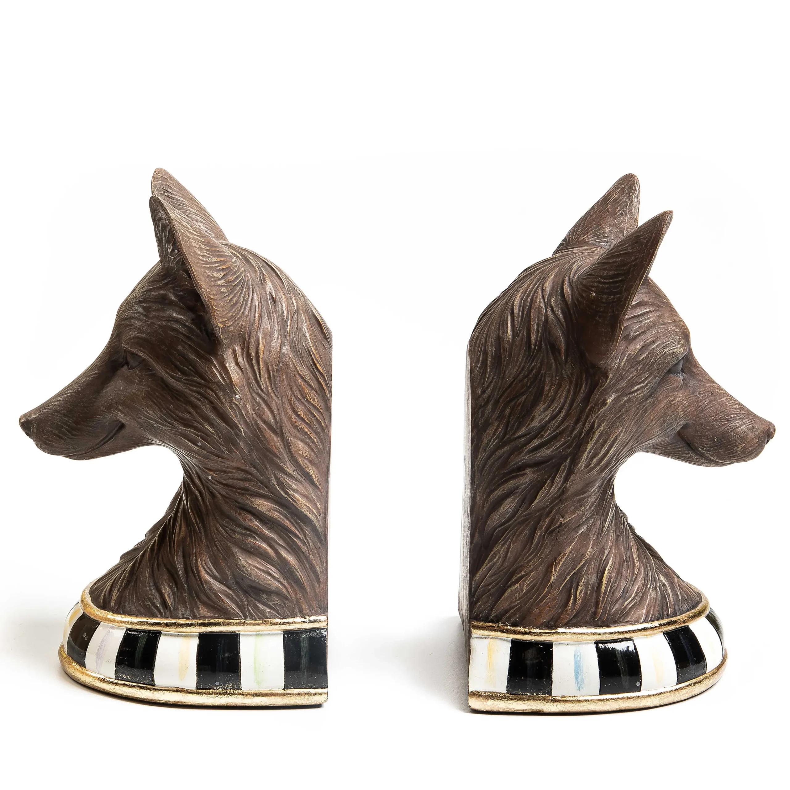 MacKenzie-Childs Woodland Fox Book Ends* Room Accents