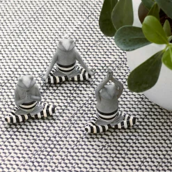 MacKenzie-Childs Yoga Frogs - Set Of 3* Garden Accessories