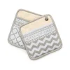 MacKenzie-Childs Zig Zag Potholder - Sterling - Set Of 2* Kitchen & Table Linens